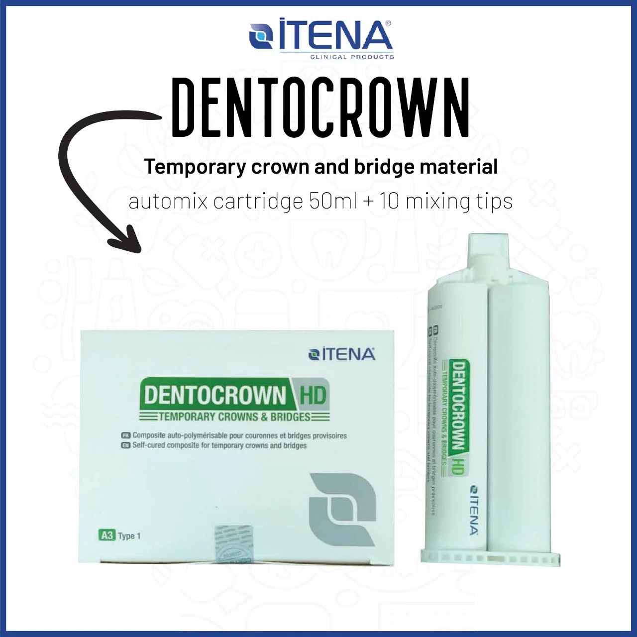 Itena Clinical – DentoCrown (temporary crown and bridge material)