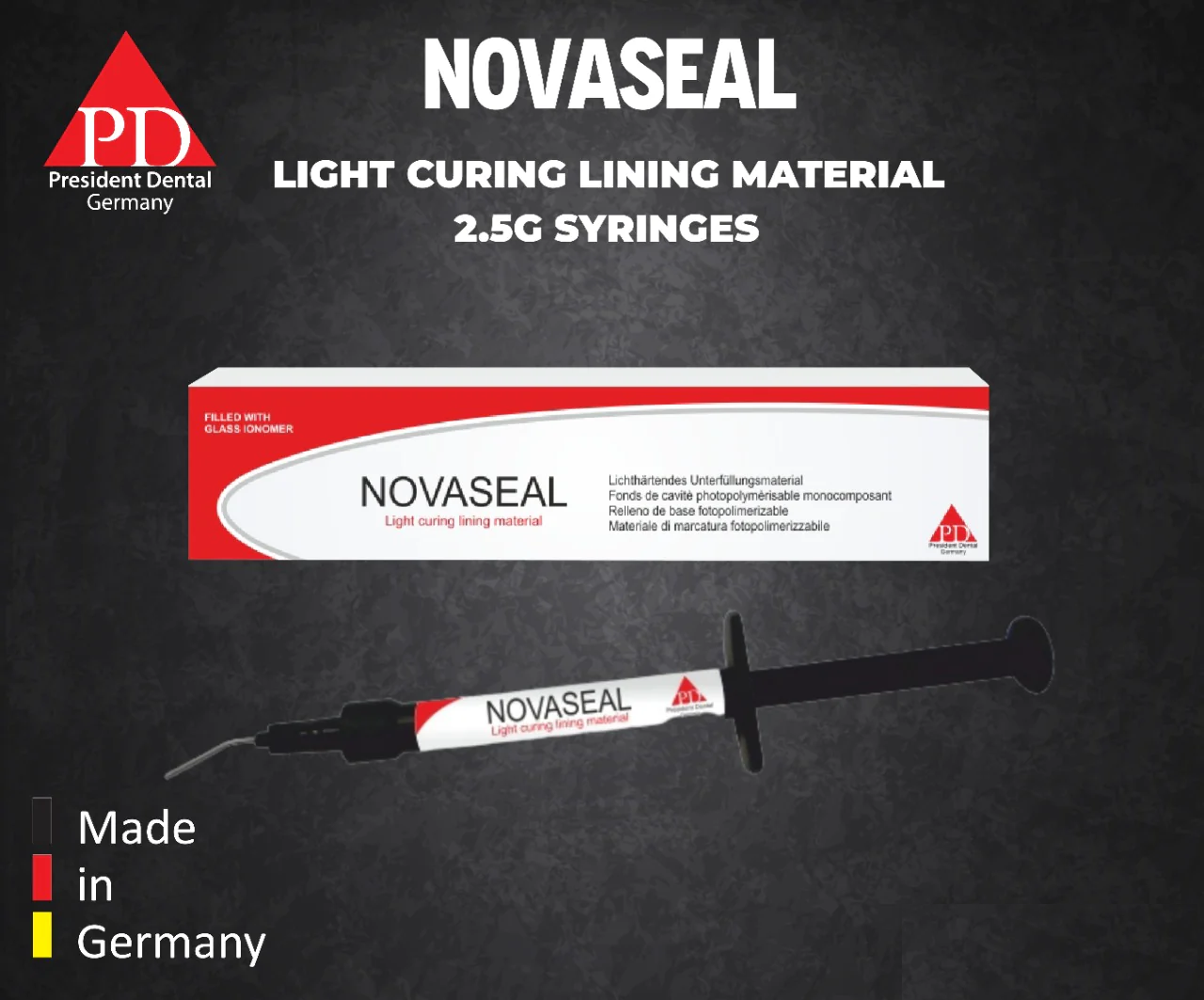 President Dental – NovaSeal (Light Cure Lining Material)