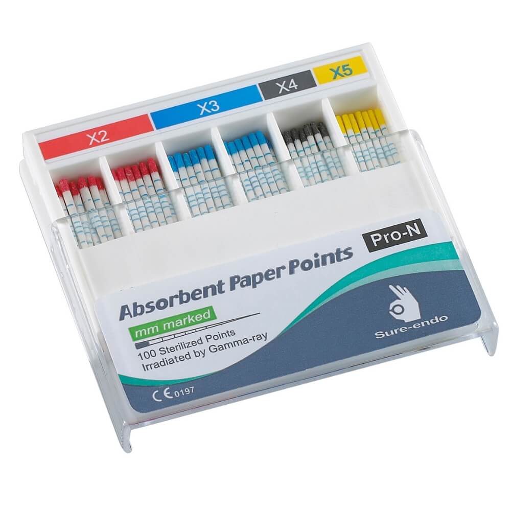 Paper Points – Protaper Next – mm Marked – Color Coded – Slide Box