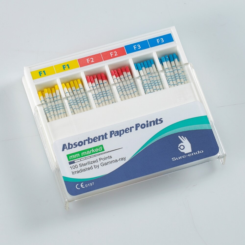 Paper Points – Protaper Gold – mm Marked – Color Coded – Slide Box