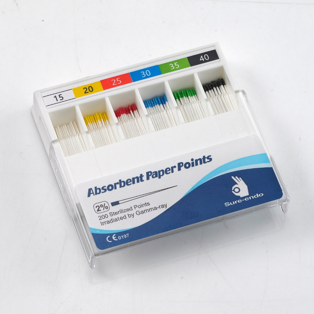 Paper Points 2% Taper (ISO) – Color Coded – Slide Box