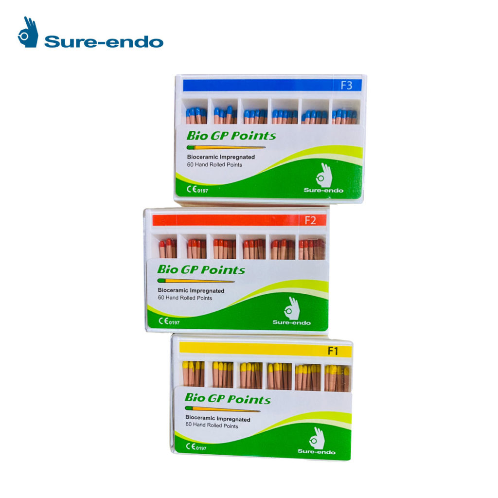 SURE-ENDO Bio-Ceramic Impregnated and Coated GP-Points