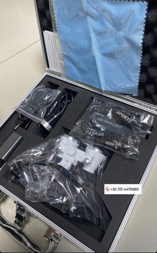 DENTAL LOUPES + LED HEAD LIGHT LAMP