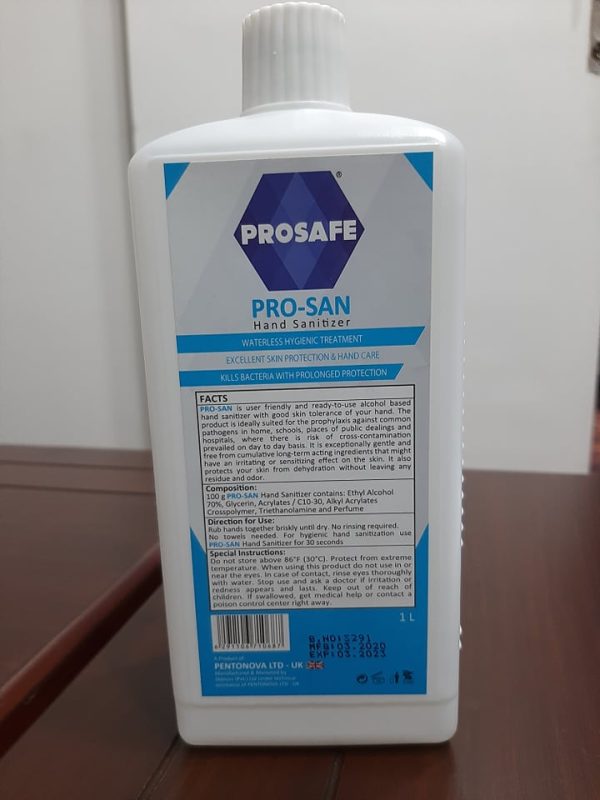 Pro-San Hand Sanitizer Prosafe